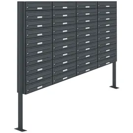 AL Briefkastensysteme AL 40 Fach Anthrazit Grau