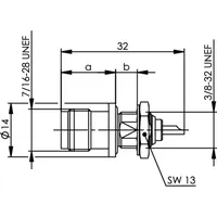 Telegärtner 100023790 100023790 TNC-Steckverbinder Buchse, Einbau 50 Ω 1