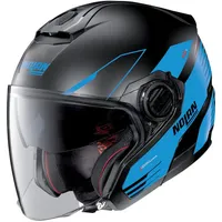 Nolan N40-5 Zefiro 2023 N-Com Jethelm, schwarz-blau, Größe M