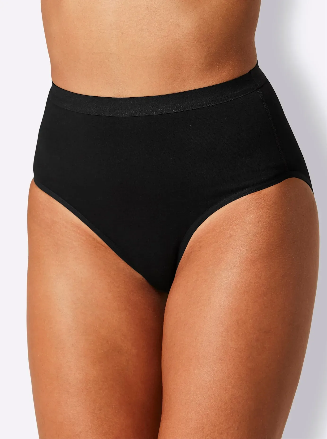 Formslip CONTA, Damen, Gr. 40, 2 Stk., schwarz, 95% Baumwolle, 5% Elasthan, Unterhosen Formslip