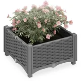 Relaxdays Pflanzkübel 40 x 23 x 40 cm Grau