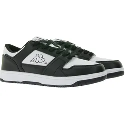 Kappa Damen Alltags-Sneaker Freizeit-Schuhe Schnür-Schuhe Trainings-Schuhe 341X2DW Schwarz/Weiß - 37