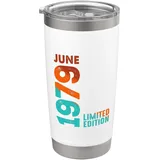 Seit Juni 1979 Jahr 1979 Retro 1979 Vintage 1979 Edition Doppelwandiger Edelstahl-Thermobecher