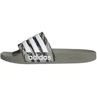 Adidas Unisex Adilette Shower Slides RUTSCHEN, Silver Pebble/Silver Pebble/FTWR White