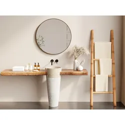 Standwaschbecken - Marmor - Cremefarben - LANTA