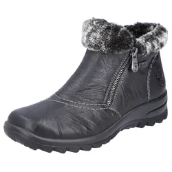 Winterboots RIEKER, Damen, Gr. 39, schwarz, Leder, sportlich, Schuhe, mit Rieker-TEX-Membran