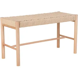 House Nordic Sitzbank Abano Beige 80 x 35 x 45 cm