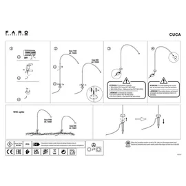 FARO CUCA 650 1-flg. Edelstahl/Glas