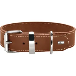 Hunter Hunde Halsband Aalborg Special cognac Softvollrindleder  Größe: 40