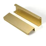 SYZOW 6 Stück Gold Schrankgriffe Versteckt Modernes Möbelgriffe, für Schlafzimmer Küche Kleiderschrank Bohrlochabstand 128mm