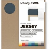 schlafgut Easy Jersey 90 x 200 - 100 x 200 cm gray deep