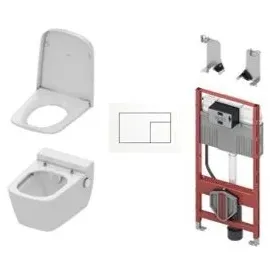 TECE One Paket Wand-Dusch-WC Duschfunktion WC-Sitz 2-Mengen-Betätigungsplatte