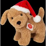 Teddy-Hermann Hund m. Weihnachtsmütze 20 cm,