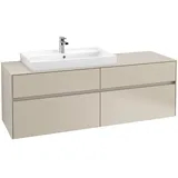 Villeroy & Boch Waschbeckenunterschrank 4 Auszüge 160 x 54,8 x 50 cm Cashmere Grey