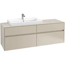 Villeroy & Boch Waschbeckenunterschrank 4 Auszüge 160 x 54,8 x 50 cm Cashmere Grey
