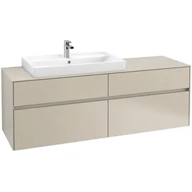 Villeroy & Boch Waschbeckenunterschrank 4 Auszüge 160 x 54,8 x 50 cm Cashmere Grey