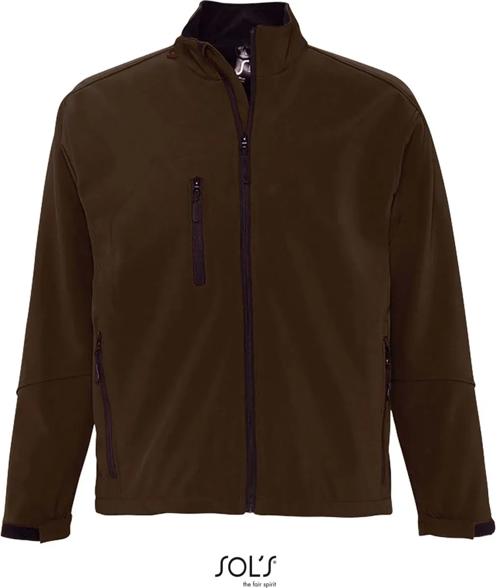 SOLS Herren 3-Lagen Softshell Jacke Softshell-Jacke 46600 dark chocolate 3XL