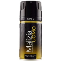 6x MALIZIA UOMO Gold mann deo 150ml deospray deo spray deodorant Edt Parfüm