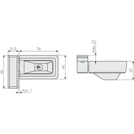 ABUS 3030 Sicherheitsschloss Fenster Braun