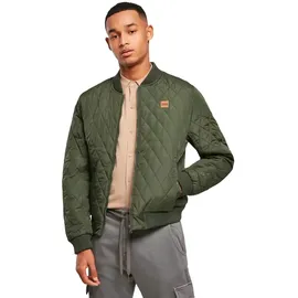 URBAN CLASSICS Diamond Quilt Nylon Jacket in Grün, Größe XXL