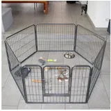 zooprinz erstklassiges Freilaufgehege (Hundezaun) Dog Run - ideal für Welpen und große Hunde - Besonders stabiles Gitter - perfekt für drinnen und draußen - 4 Modelle zur Wahl, 70,5 cm