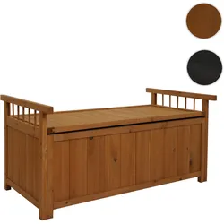 Aufbewahrungstruhe HWC-O13, Gartentruhe Auflagenbox Truhe, Tanne Holz FSC¬Æ 53x108x60cm ~ natur