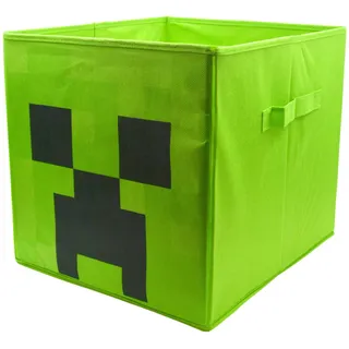 HOX Minecraft Faltbare Aufbewahrungsboxen mit Griffen, langlebig und hochwertiger Stoff, faltbare Aufbewahrungswürfel, kompatible Ikea-Kallax-Möbel, perfekt für die Organisation von Kinderzimmer und