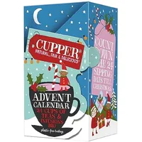 Adventskalender 2023, Weihnachtskalender 24 Cupper  Bio Teebeuteln Geschenk