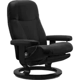 Stressless Stressless® Relaxsessel »Garda«, verstellbar, optional 2-motorisch, Größe M & L, Gestell Schwarz, schwarz