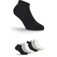 Fila Unisex Invisible Plain Socken 6er Pack Grau/Schwarz/Weiß 43-46