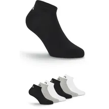 Fila Unisex Invisible Plain Socken 6er Pack Grau/Schwarz/Weiß 43-46