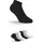 Fila Unisex Invisible Plain Socken 6er Pack Grau/Schwarz/Weiß 43-46