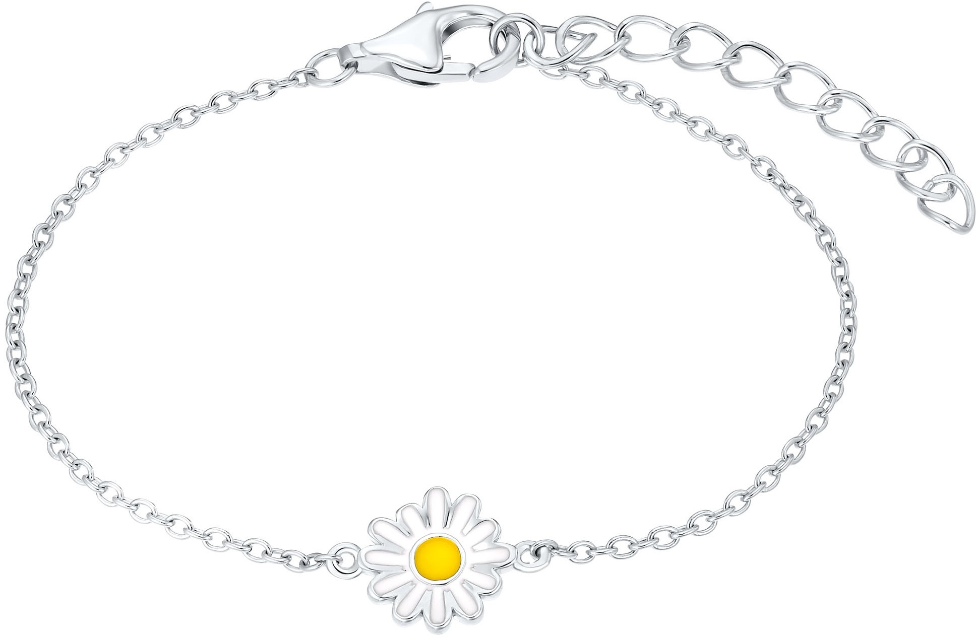 Lillifee Armband 2035987 Silber 925/- mit Blume weiß gelb