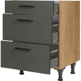 Nobilia Unterschrank Easytouch 60 x 58,3 x 87 cm Grün