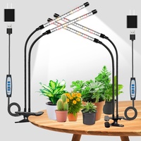 wolezek Pflanzenlampe LED, 2 PACK Vollspektrum Pflanzenlicht für Zimmerpflanzen, 3000k/6500k/660nm Pflanzenleuchte LED, Wachstumslampe für Pflanzen, 5 Stufen Dimmbar, 6/12/16H Auto Timer