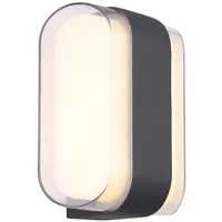 GLOBO Globo, Gartenbeleuchtung, Außenleuchte Metall anthrazit 1xled (0 lm,
