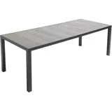 Oviala Gartentisch aus Aluminium und Keramik für 10 Personen mit Betonoptik - Tivoli
