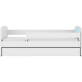raumhirsch furniture Kinderbett Blumen 80 x 180 cm Holzwerkstoff weiß