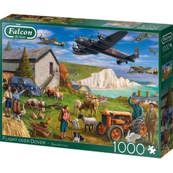 Jumbo Spiele Falcon Flight over Dover 1000 Teile - Puzzle für Erwachsene (1000 Teile)