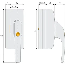 ABUS FO400N Braun