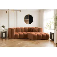 Kaiser Möbel Ecksofa L-form Sofa Grand Modular Stoff Haga und Salvador, Große Auswahl an Farben, moderner Stil, modular braun