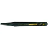 bernstein tools for electronics Bernstein Werkzeug Kunststoff-Pinzette gerade-abgerundete Spitzen, leitfähig, 120 mm, 5-191