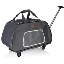 Knuffelwuff Faltbarer Hunde Trolley M-L 68 x 36 x 46 cm Grau