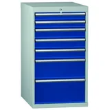 Schubladenschrank H 1000 x B 572 x T 750 mm 7 Auszüge Modell SEB1000-07EP-001