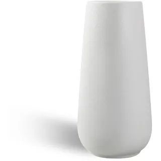 Keramik Vase - Weiße Blumenvasen aus Keramik, für Moderne Wohnkultur, dekorative Vase für Pampasgras Trockenblumen Beige Ornamente für Büro Haus Dekoration (1 Stück Weiß)