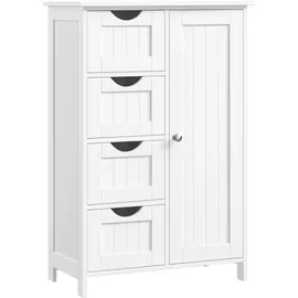 VASAGLE Badezimmerschrank 30 x 55 x 82 cm Weiß