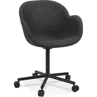KADIMA DESIGN Bürostuhl mit Rollen Anthrazit | Strukturstoff |