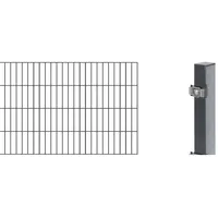 GAH Alberts Alberts Komplettset Doppelstabmatten 2 m, 800 mm hoch, anthrazit