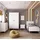 les tendances Kinderbett Kubi 80 x 180 cm Eiche lackiert weiß