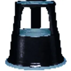 Rollhocker Metall lichtgrau - lichtgrau
